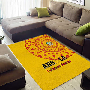 Support Palancas Negras - Yellow Angola Football Area Rug