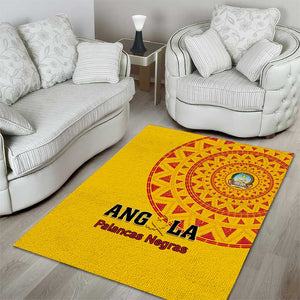 Support Palancas Negras - Yellow Angola Football Area Rug