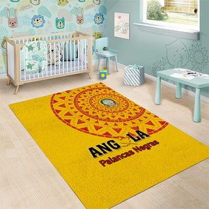 Support Palancas Negras - Yellow Angola Football Area Rug