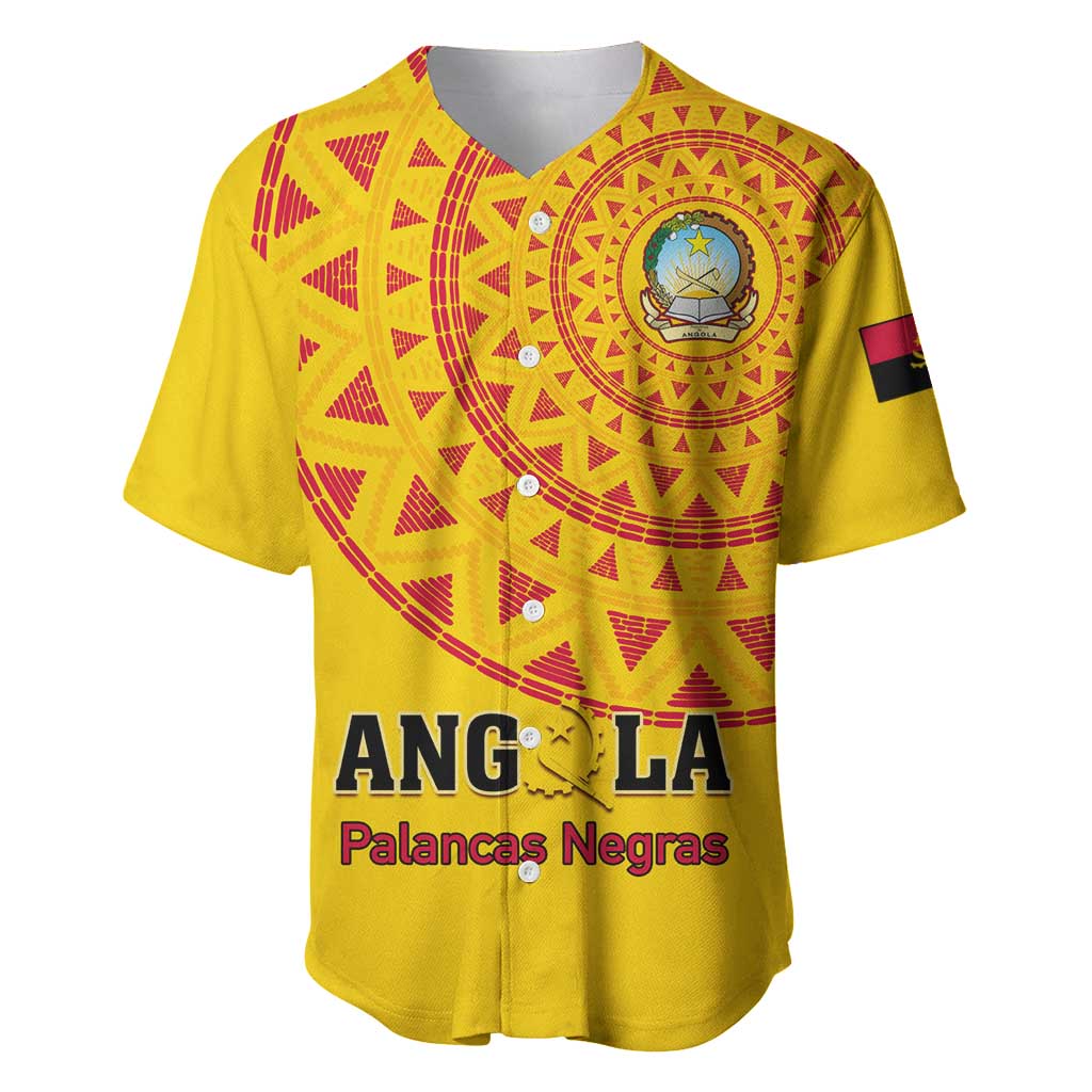 Support Palancas Negras - Yellow Angola Football Baseball Jersey