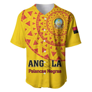 Support Palancas Negras - Yellow Angola Football Baseball Jersey