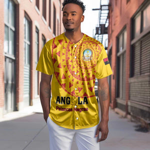 Support Palancas Negras - Yellow Angola Football Baseball Jersey