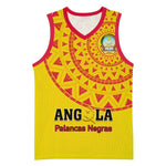 Support Palancas Negras - Yellow Angola Football Basketball Jersey LT01