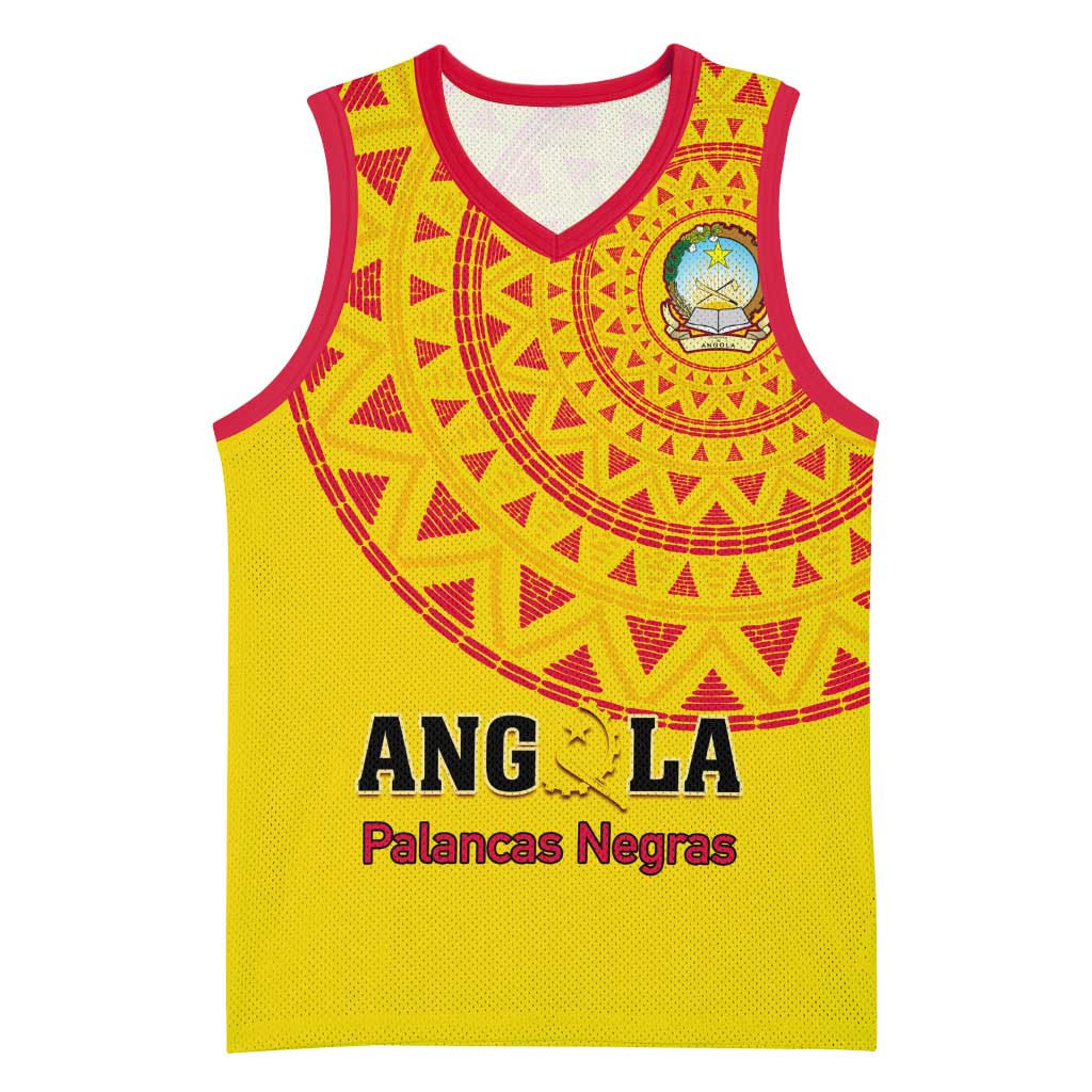 Support Palancas Negras - Yellow Angola Football Basketball Jersey LT01