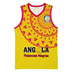 Support Palancas Negras - Yellow Angola Football Basketball Jersey LT01