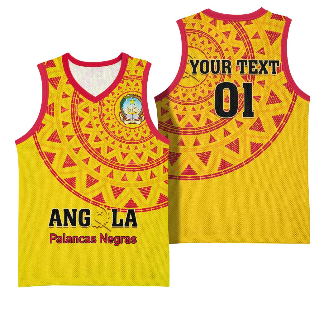 Support Palancas Negras - Yellow Angola Football Basketball Jersey LT01