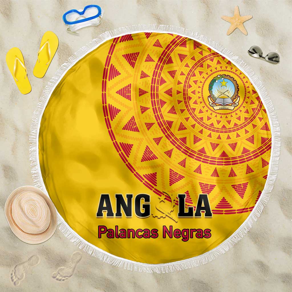 Support Palancas Negras - Yellow Angola Football Beach Blanket