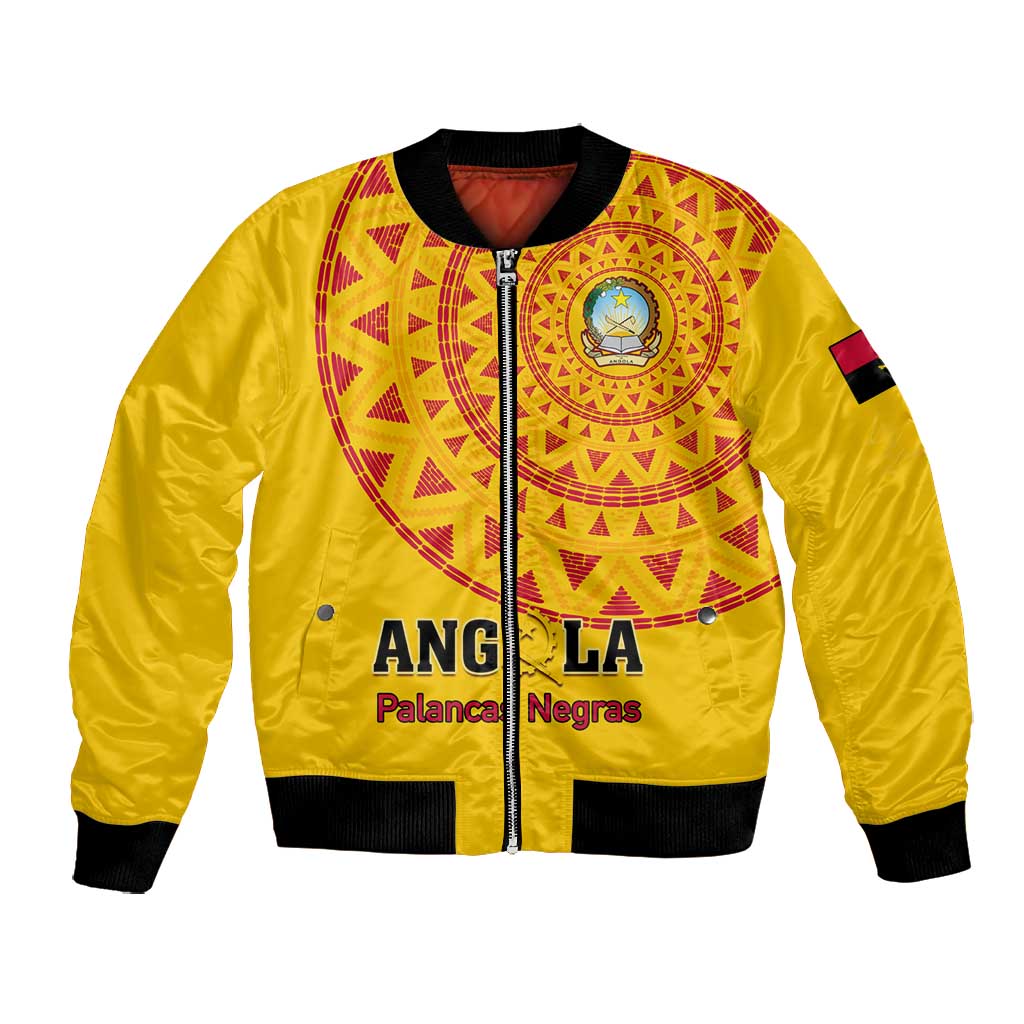 Support Palancas Negras - Yellow Angola Football Bomber Jacket