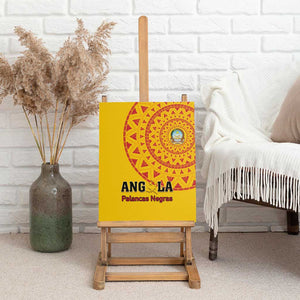 Support Palancas Negras - Yellow Angola Football Canvas Wall Art