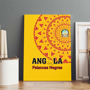 Support Palancas Negras - Yellow Angola Football Canvas Wall Art