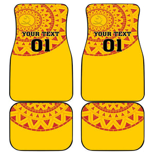 Support Palancas Negras - Yellow Angola Football Car Mats