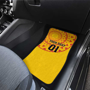 Support Palancas Negras - Yellow Angola Football Car Mats