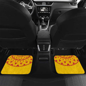 Support Palancas Negras - Yellow Angola Football Car Mats