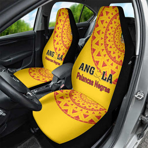 Support Palancas Negras - Yellow Angola Football Car Seat Cover