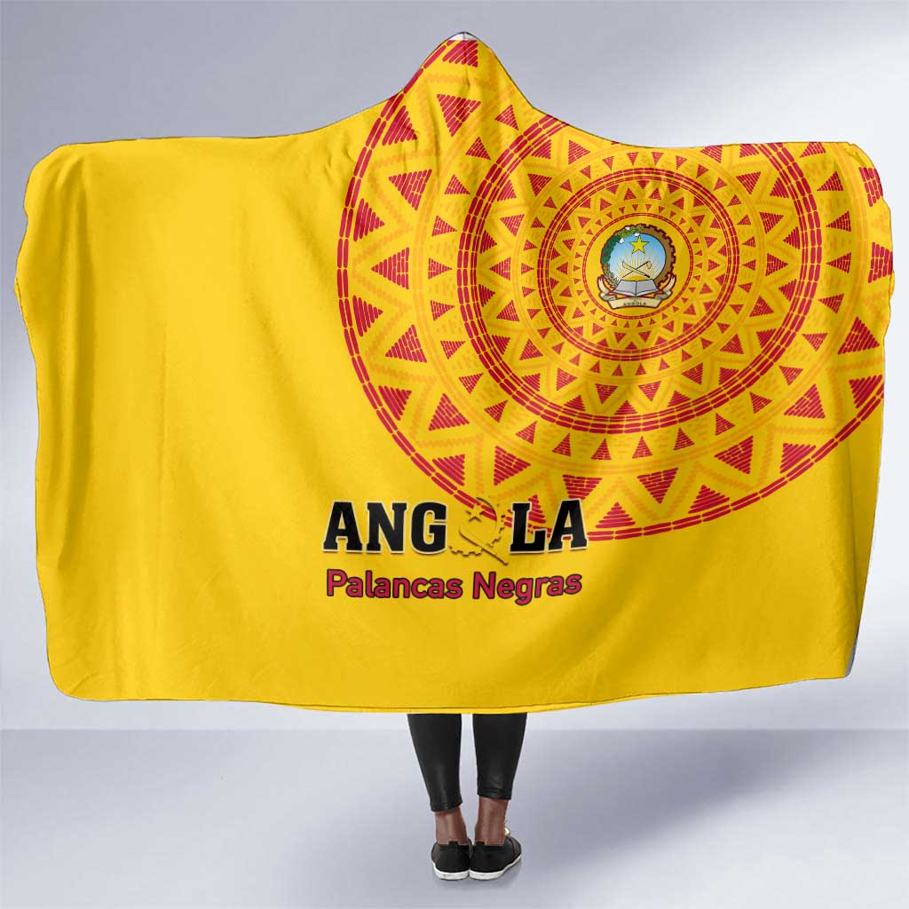 Support Palancas Negras - Yellow Angola Football Hooded Blanket