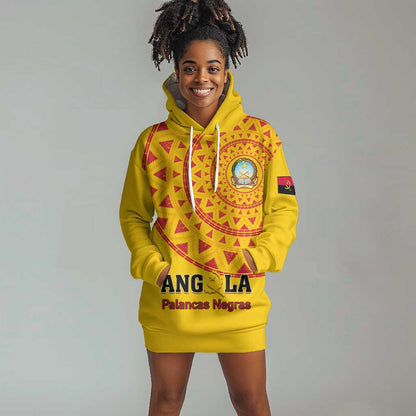 Support Palancas Negras - Yellow Angola Football Hoodie Dress