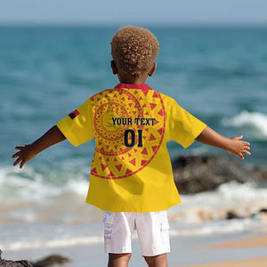 Support Palancas Negras - Yellow Angola Football Kid Hawaiian Shirt