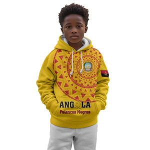 Support Palancas Negras - Yellow Angola Football Kid Hoodie