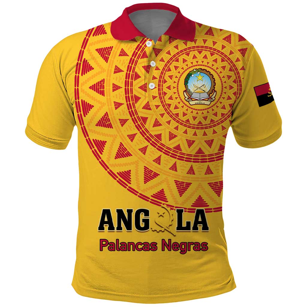 Support Palancas Negras - Yellow Angola Football Polo Shirt