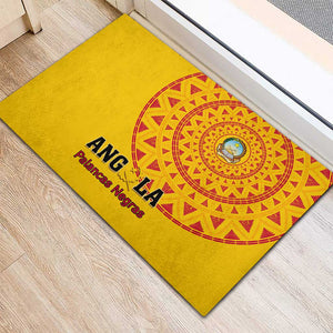 Support Palancas Negras - Yellow Angola Football Rubber Doormat