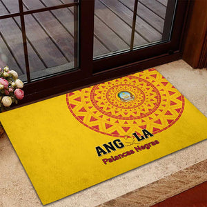 Support Palancas Negras - Yellow Angola Football Rubber Doormat