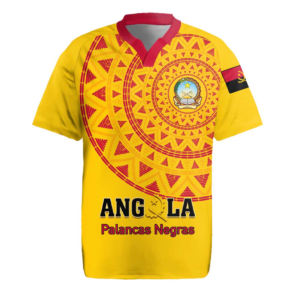 Support Palancas Negras - Yellow Angola Football Rugby Jersey