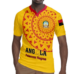 Support Palancas Negras - Yellow Angola Football Rugby Jersey