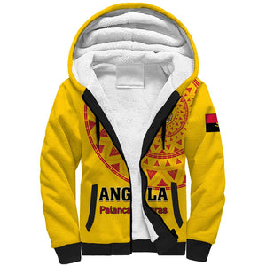 Support Palancas Negras - Yellow Angola Football Sherpa Hoodie