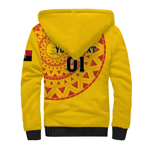 Support Palancas Negras - Yellow Angola Football Sherpa Hoodie