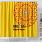 Support Palancas Negras - Yellow Angola Football Shower Curtain