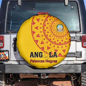 Support Palancas Negras - Yellow Angola Football Spare Tire Cover