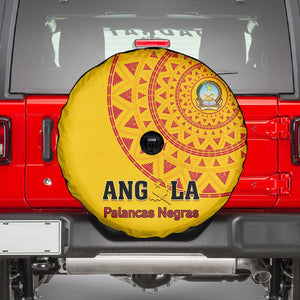 Support Palancas Negras - Yellow Angola Football Spare Tire Cover