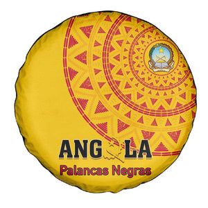 Support Palancas Negras - Yellow Angola Football Spare Tire Cover