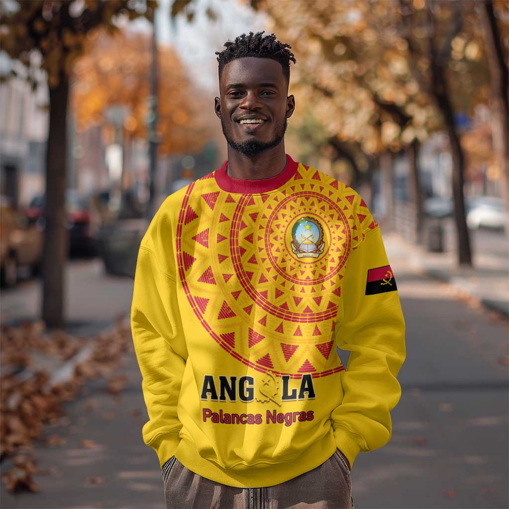 Support Palancas Negras - Yellow Angola Football Sweatshirt