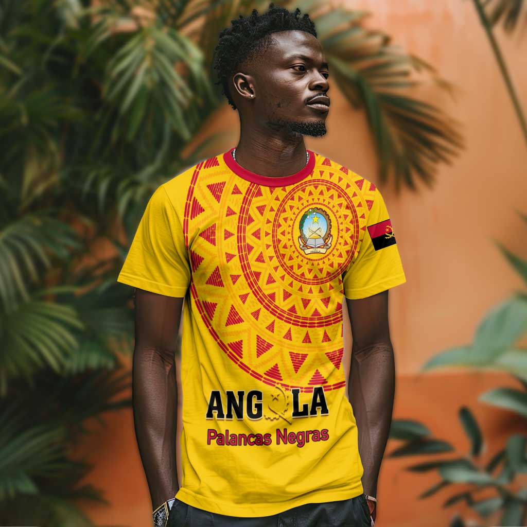 Support Palancas Negras - Yellow Angola Football T shirt