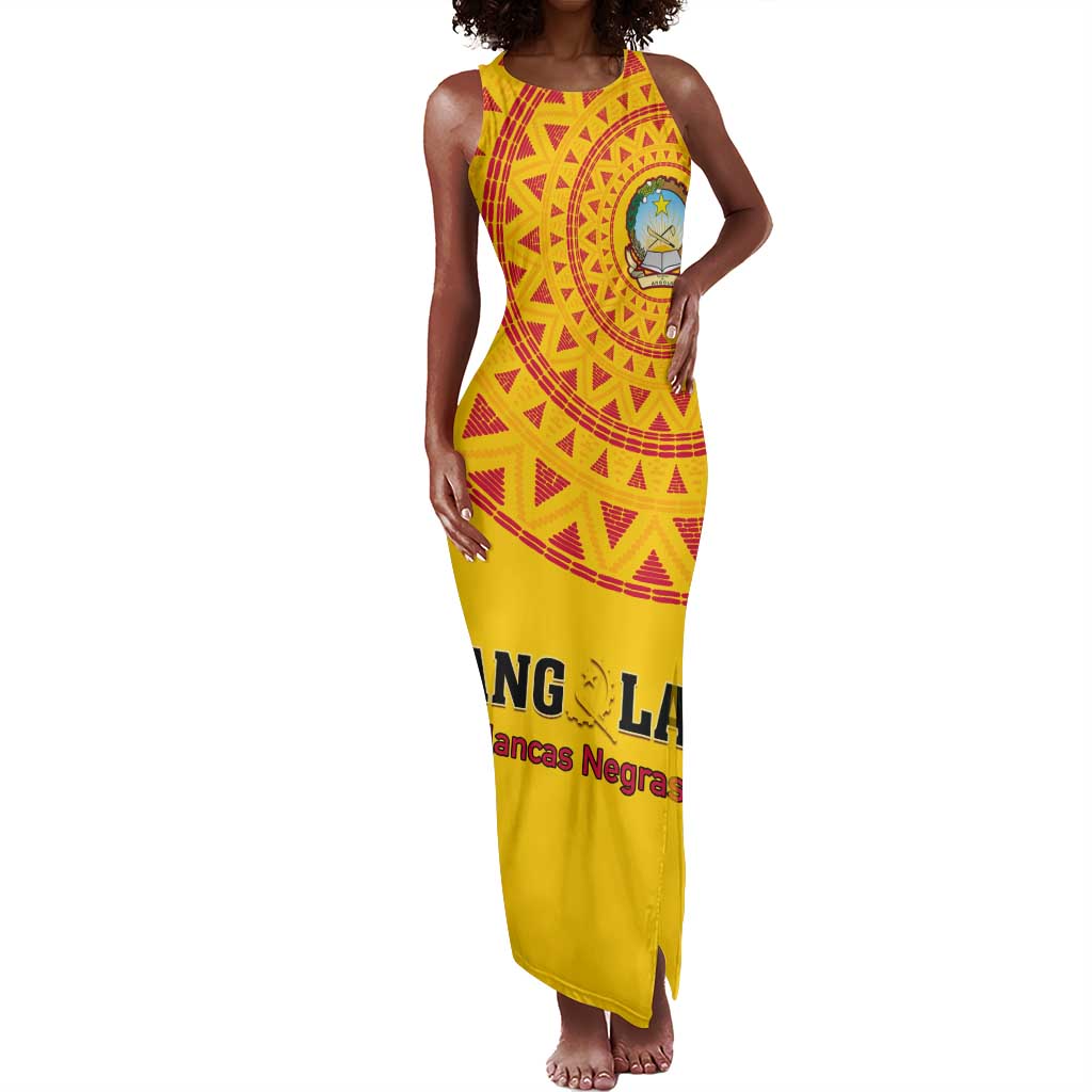 Support Palancas Negras - Yellow Angola Football Tank Maxi Dress