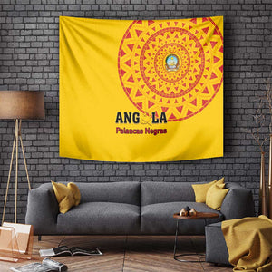 Support Palancas Negras - Yellow Angola Football Tapestry