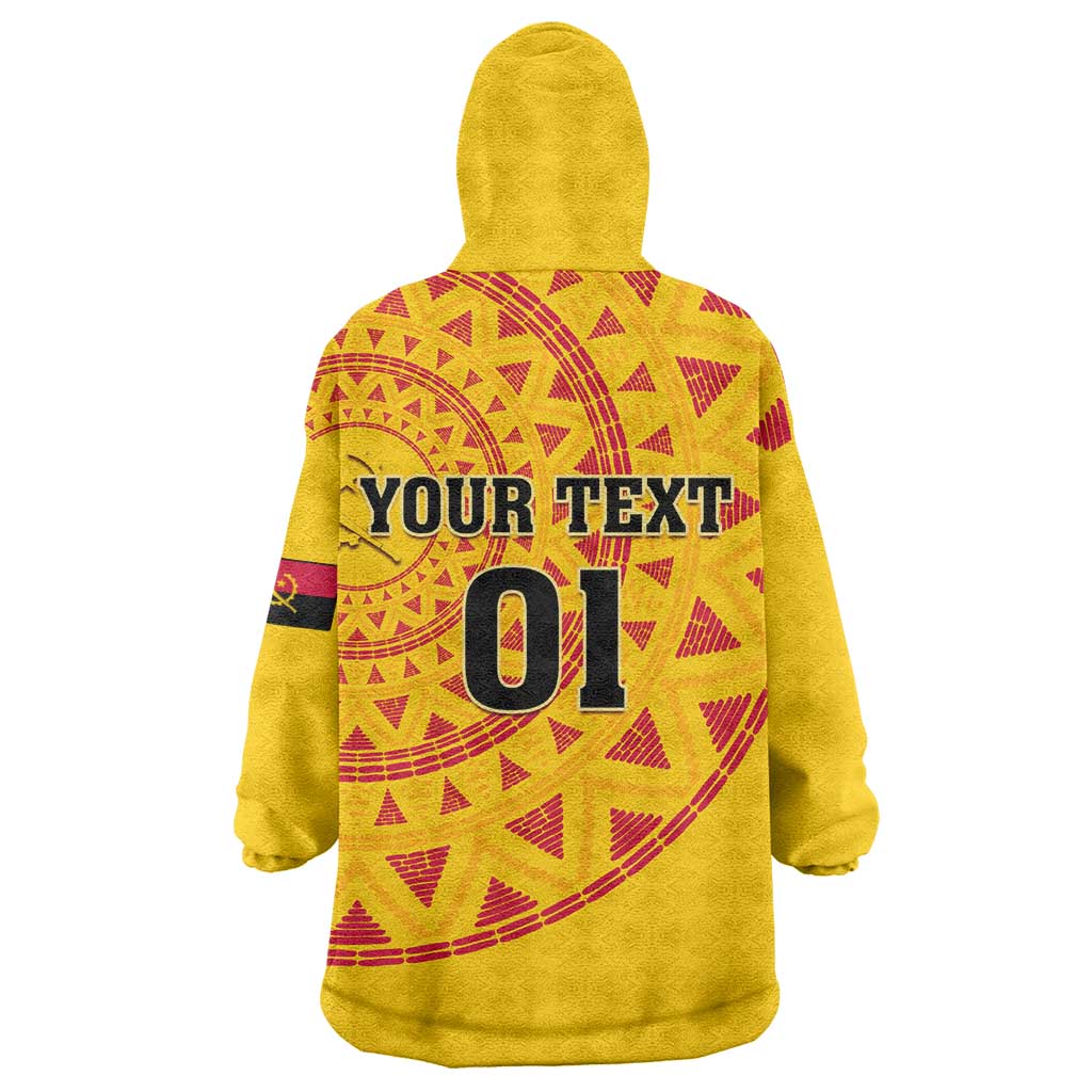 Support Palancas Negras - Yellow Angola Football Wearable Blanket Hoodie