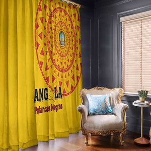 Support Palancas Negras - Yellow Angola Football Window Curtain