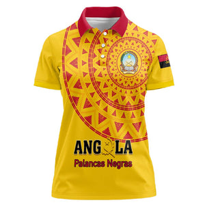 Support Palancas Negras - Yellow Angola Football Women Polo Shirt