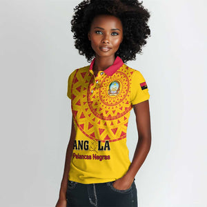 Support Palancas Negras - Yellow Angola Football Women Polo Shirt