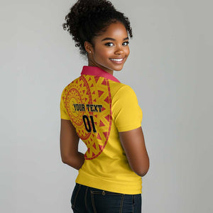 Support Palancas Negras - Yellow Angola Football Women Polo Shirt