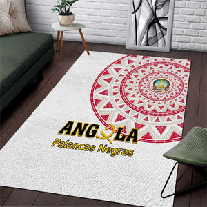 Support Palancas Negras - White Angola Football Area Rug