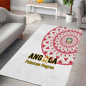 Support Palancas Negras - White Angola Football Area Rug