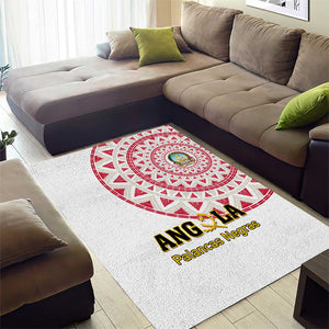 Support Palancas Negras - White Angola Football Area Rug