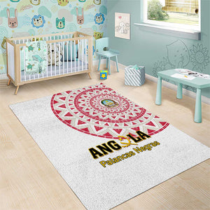 Support Palancas Negras - White Angola Football Area Rug