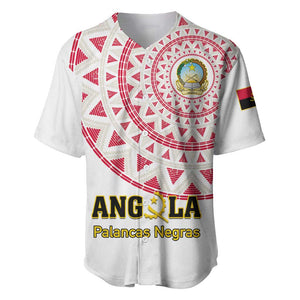 Support Palancas Negras - White Angola Football Baseball Jersey