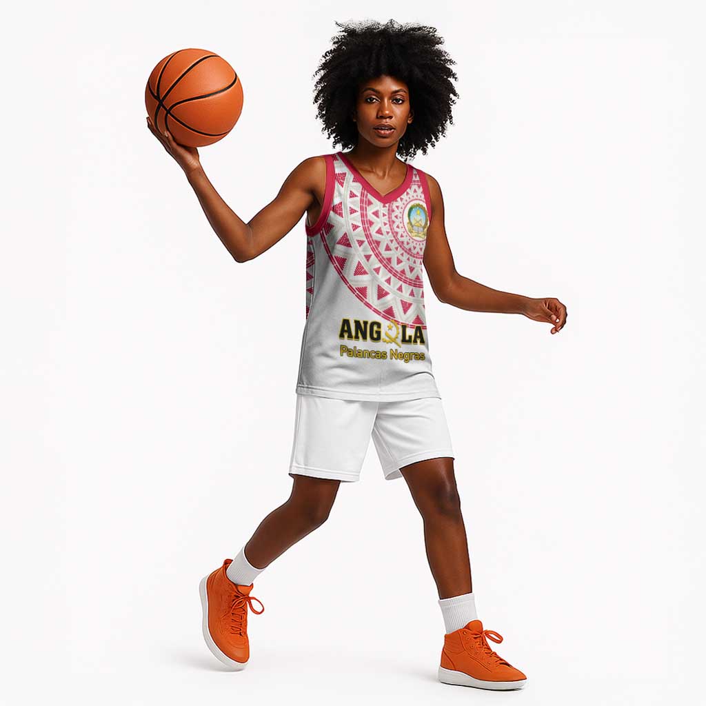 Support Palancas Negras - White Angola Football Basketball Jersey LT01
