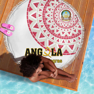 Support Palancas Negras - White Angola Football Beach Blanket