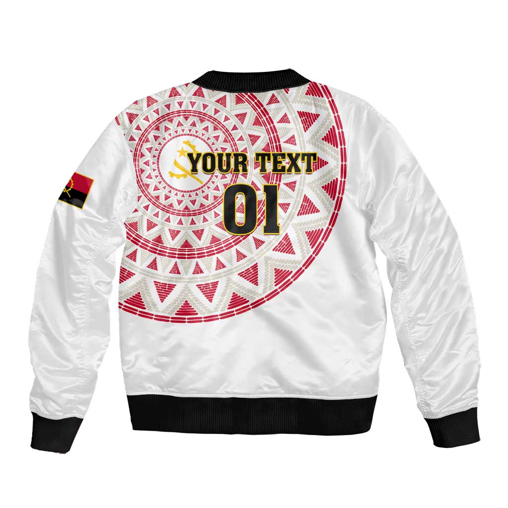 Support Palancas Negras - White Angola Football Bomber Jacket